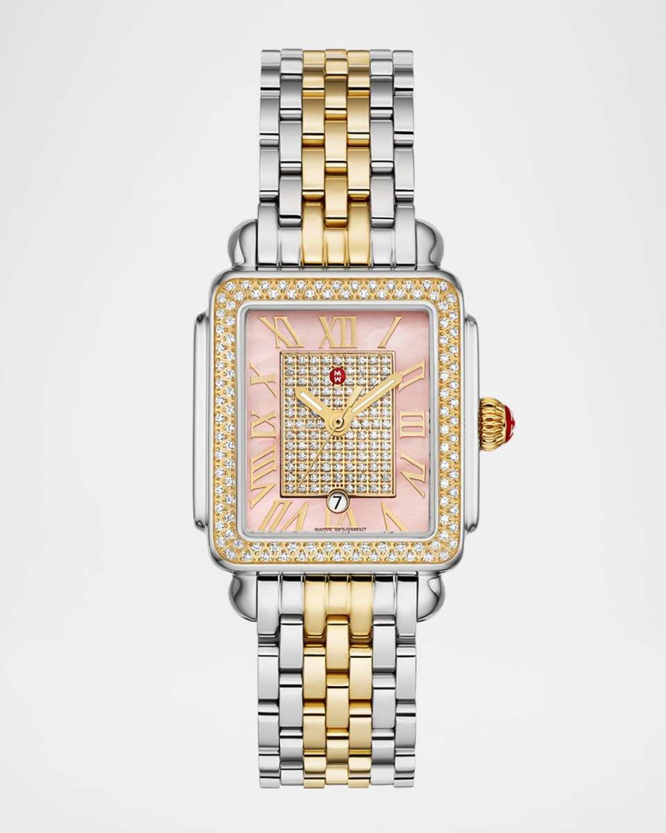 Limited Edition Deco Madison Mid Two-Tone 18K Gold-Plated Diamond Watch